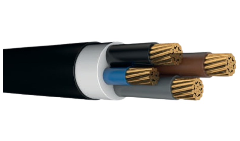 0,6/1 kV N2XY, Çok Damarlı Enerji Kablosu, Bakır İletkenli, XLPE izoleli, PVC Kılıflı