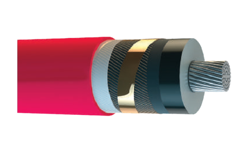 12/20 kV YAXC7V-R, XLPE Yalıtkanlı, Aluminyum İletkenli, Tek Damar Orta Gerilim Enerji Kabloları