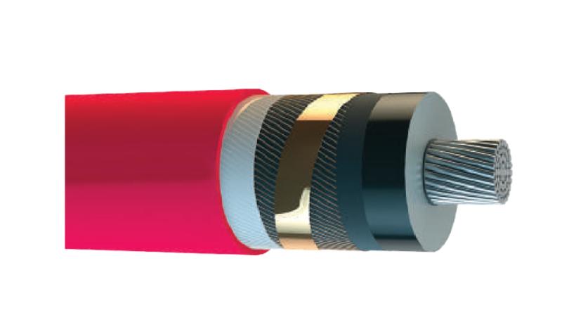 18/30 kV YAXC7V-R, XLPE Yalıtkanlı, Aluminyum İletkenli, Tek Damar Orta Gerilim Enerji Kabloları