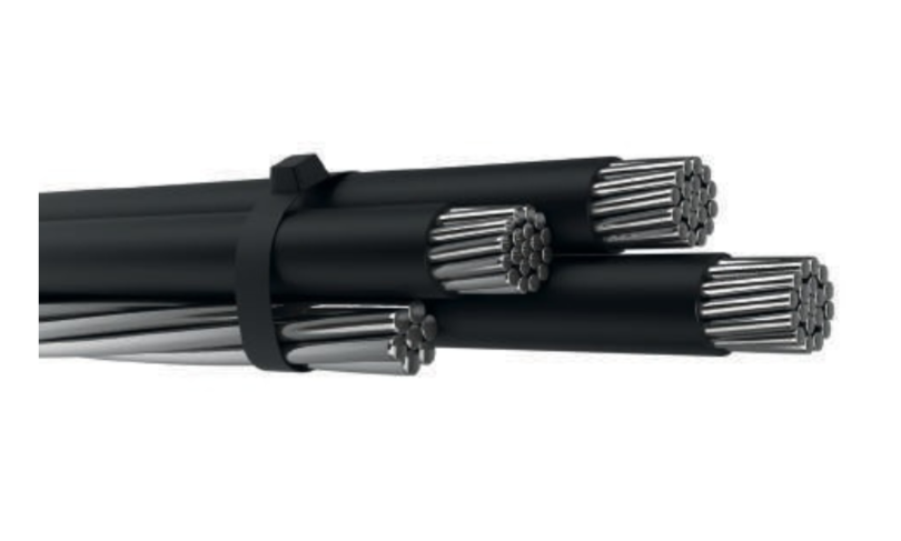 0,6/1 kV AER, Havai Alüminyum Örgülü İletken - PE kılıflı - Nötr çıplak