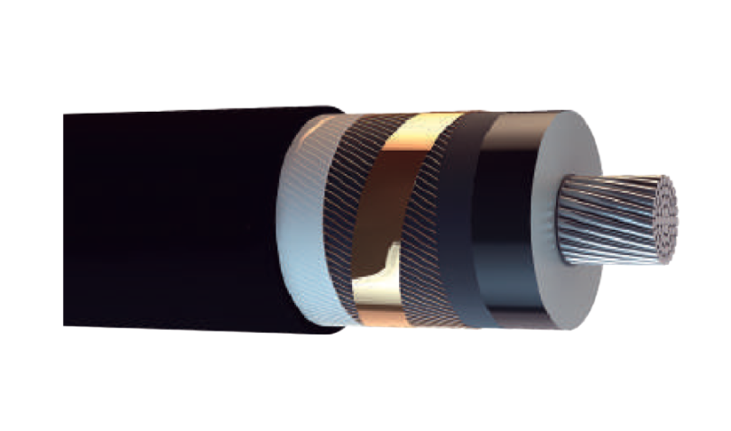 18/30 kV NA2XS(F)2Y, XLPE Yalıtkanlı, Aluminyum İletkenli, Su Geçirmeyen, Tek Damar Orta Gerilim Enerji Kabloları